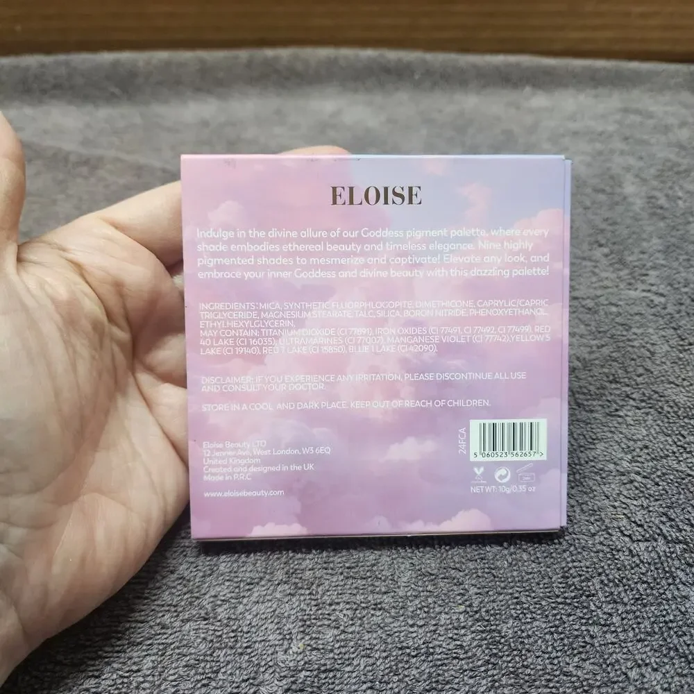 New unused Eloise Goddess eyeshadow palette 9 shades b34